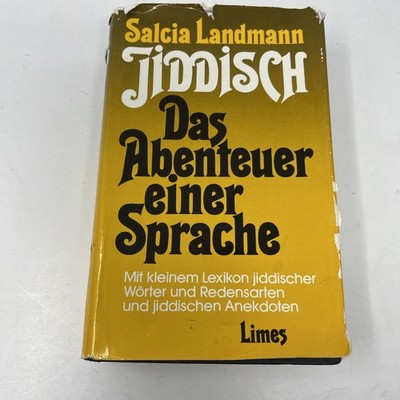 Jiddisch Das Abenteuer Einer Sprache Salcia Landmann Yiddish Language Book