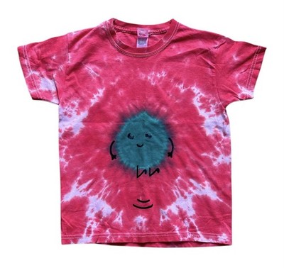 Festliches Batik Weihnachtsshirt mit Sprossen-Design für Kinder 7-8 Jahre