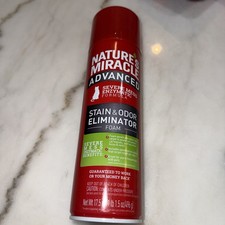 BOX 6 Pcs- Nature's Miracle 17.5oz Advanced Stain and Odor Eliminator Foam Spray