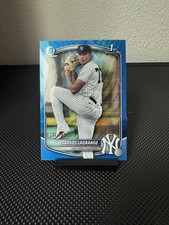 2025 Carlos Lagrange 1st Bowman Blue Wave #/150 Yankees