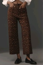 Anthropologie Colette Cropped Wide-Leg Pants Maeve: Ponte Edition Size 27 NWT