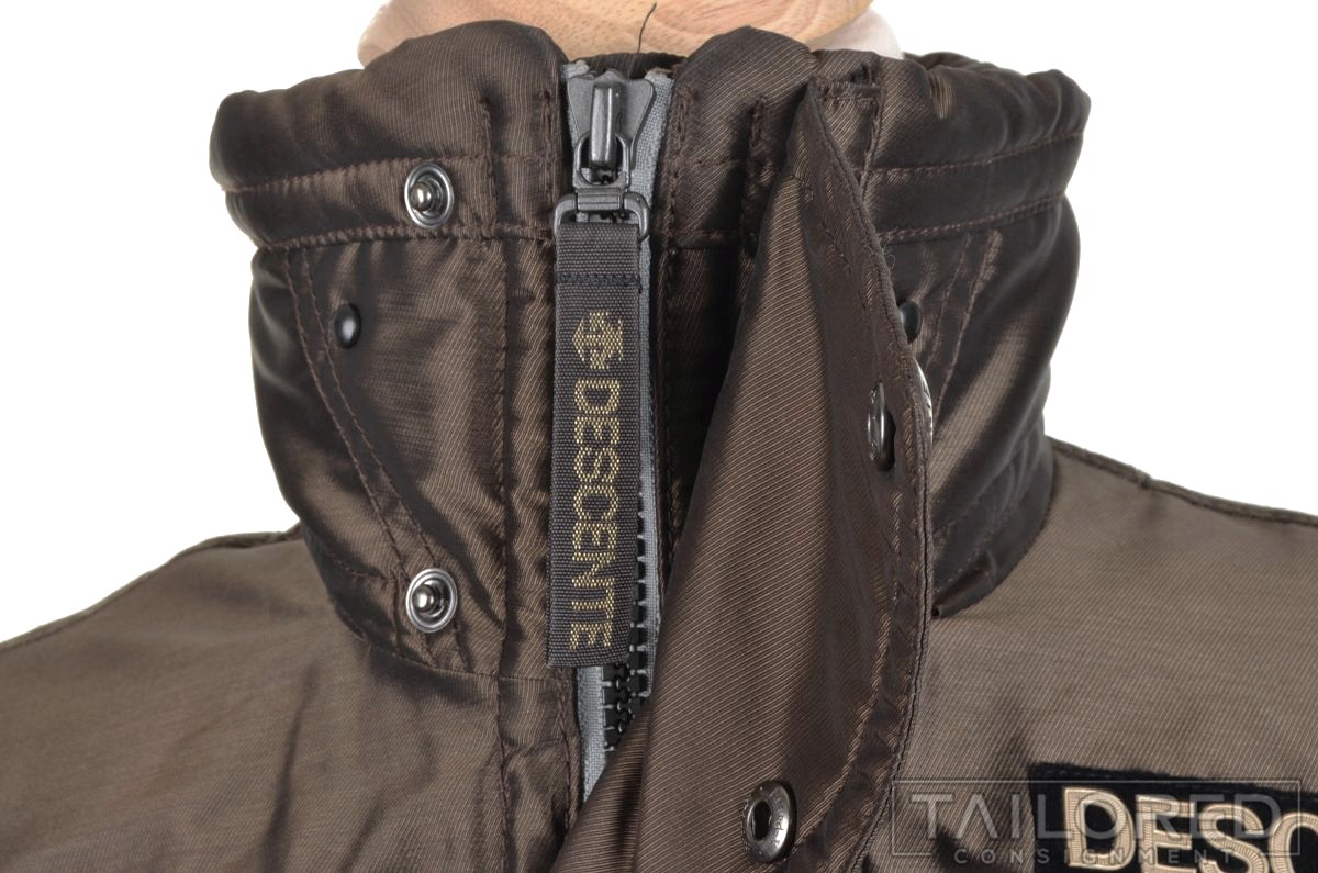 DESCENTE Solid Brown Polyester  Mens Ski Jacket C… - image 3