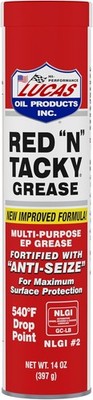 Lucas Oil 10005-30 Red N Tacky Multi-Purpose Grease 14 oz. Cartridges, 1 Pack