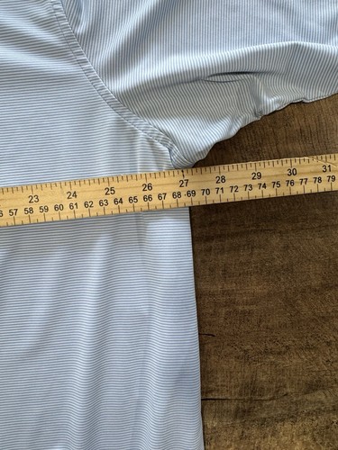 Peter Millar Sommer Komfort Golf Polo Herren 3XL blau gestreift unbekanntes Logo - Bild 5 von 6