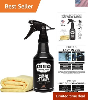 18 Oz Multi-Surface Super Cleaner for Cars - Effective Stain Remover Included