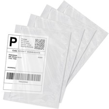 Shipping Label Sleeves 7.5" x 5.5" (500 Packs) BESTIKER Clear Adhesive Packin...