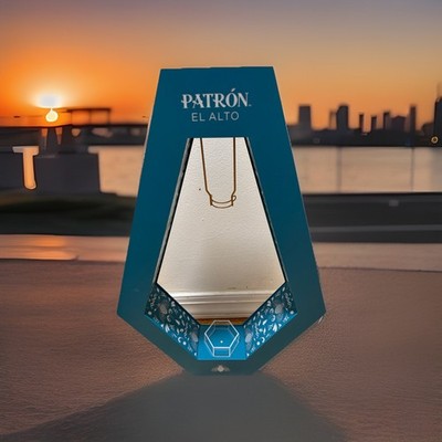 Patron El Alto Bottle Presenter  LED  Almost 2 Ft Tall. New