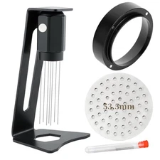 53.5mm WDT Tool Espresso - Espresso Stirrer Distribution Tool with Magnets an...