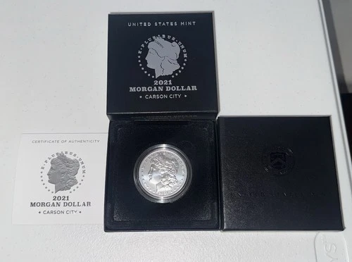 2021 Carson City Morgan Silver Dollar Proof Boxes Paper