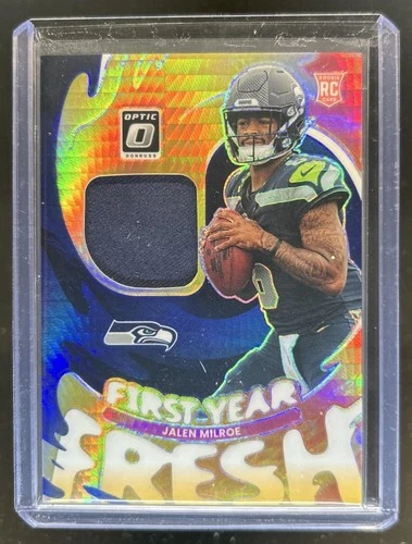 2025 Donruss Optic Jalen Milroe Blue Hyper (RAW)