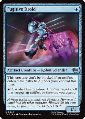 x1 Fugitive Droid TMT Ninja Turtles MTG 40 M/NM 1x