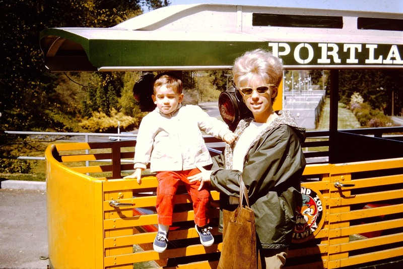 AUG 1965 Portland Zoo Railway Train Slide CQ-E