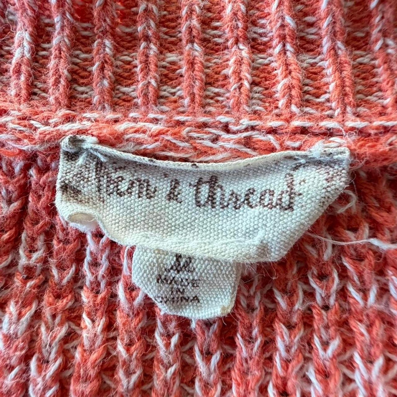 Hem & Thread Color block Sweater Size M 100% Cott… - image 7