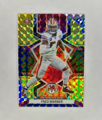 2022 Panini Mosaic - Fred Warner #222 Choice Exclusive Black Gold Prizm /8 49ers