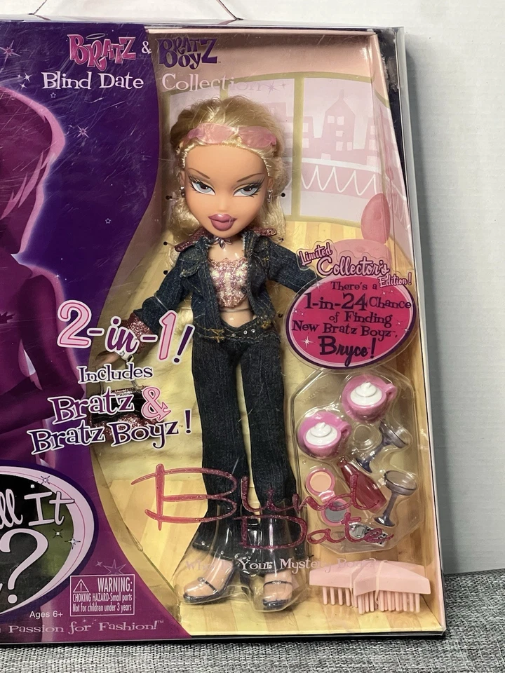 *MUY RARO* MGA 2004 1ª ED Bratz & Bratz Boyz Ciego/Fecha Secreta Muñeca Cloe NRFB Foto 2 de 4