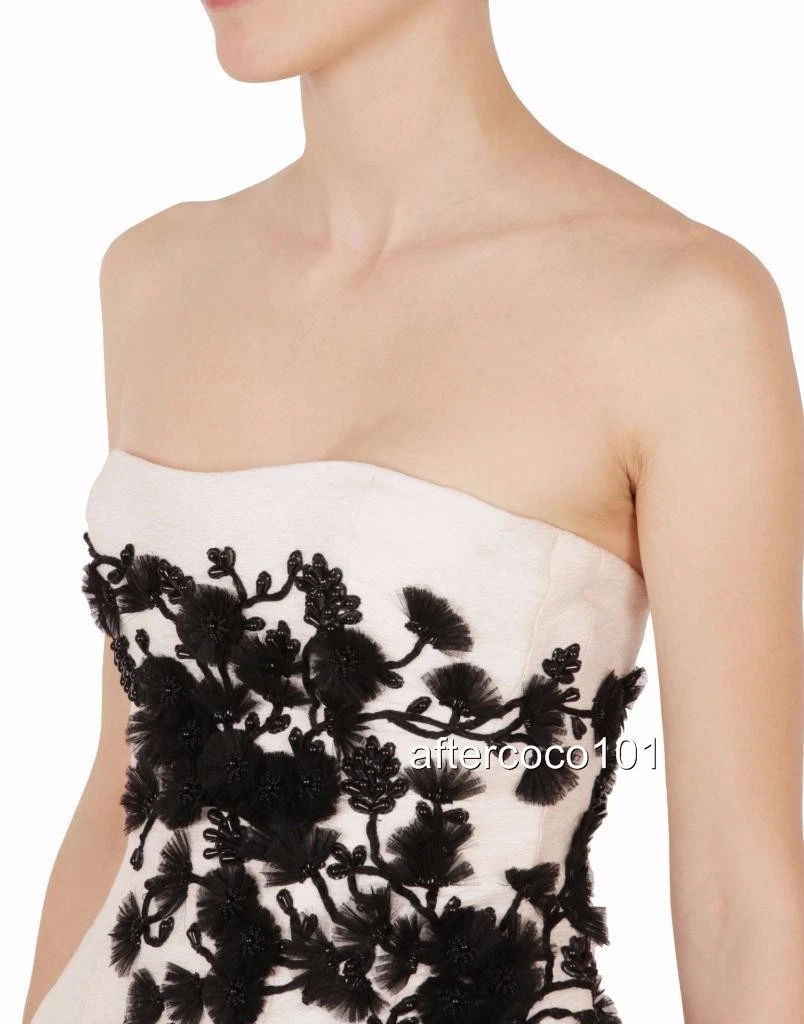 Abito Dsquared2 Runway bianco impreziosito UK8 IT40 Dsquared nuovo