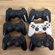 Sony Playstation 3 PS3 OEM Dualshock Sixaxis Controller Lot of 6 For Parts Drift
