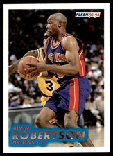 1993-94 Fleer Alvin Robertson Detroit Pistons #63
