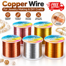 Copper Craft Wire Jewellery Making Beading Wire Various Sizes DIY