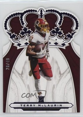 2019 Panini Chronicles Crown Royale Purple 28/49 Terry McLaurin Rookie RC 3hd