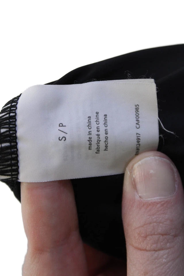 Macacão feminino We Wore What preto gola redonda sem mangas tamanho P - Imagem 4 de 4