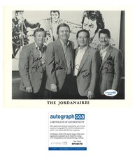 The Jordanaires AUTOGRAPHS Signed Group Autographed 8x10 Photo X4 ACOA