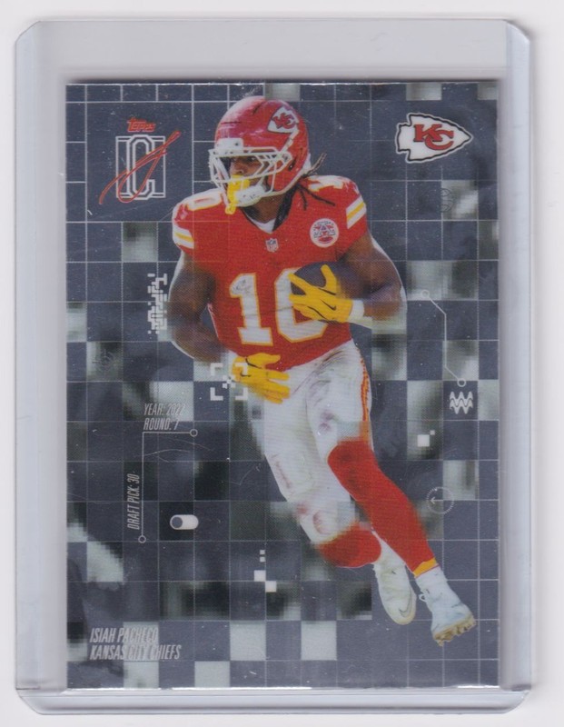 2025 Topps Signature Class After Image Isiah Pacheco Kansas City Chiefs #AI-15