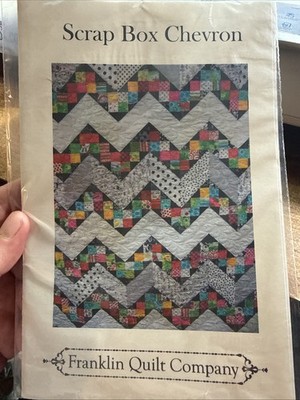Scrap Box Chevron Franklin Lap/Double/Queen/King Quilt Pattern
