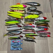 Sea bass lure sale, fishing retirement, approximately 40 lures
