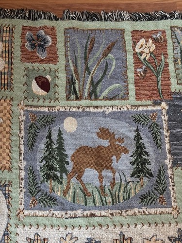 Willkommen in der Wildnis Wandteppich Queen Size Decke 94 x 100 in Hüttenfieber - Bild 14 von 20