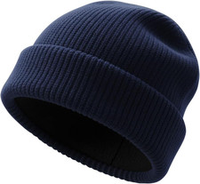 Winter Beanie for Men Women Soft Fleece Lined Warm Knit Hat Ski Stocking Hat The