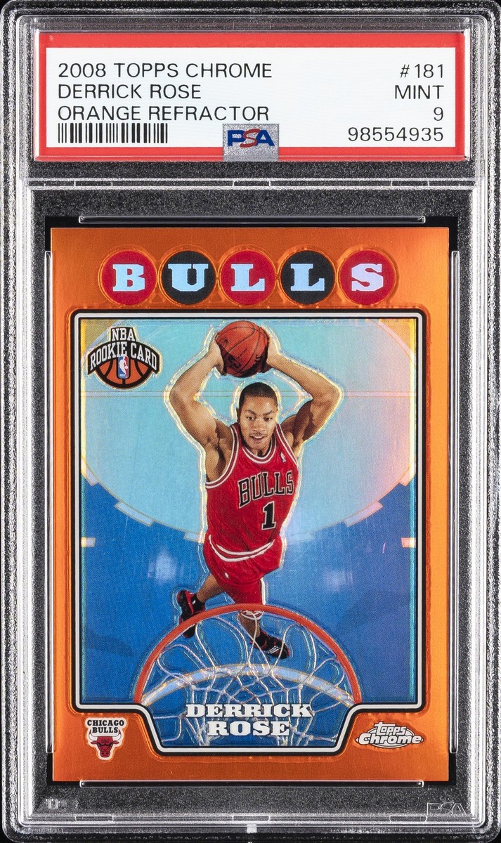 デリックローズ 2008 topps rc Bronze Refractor 2008-09 Topps Chrome - Derrick Rose #181 Orange Refractor