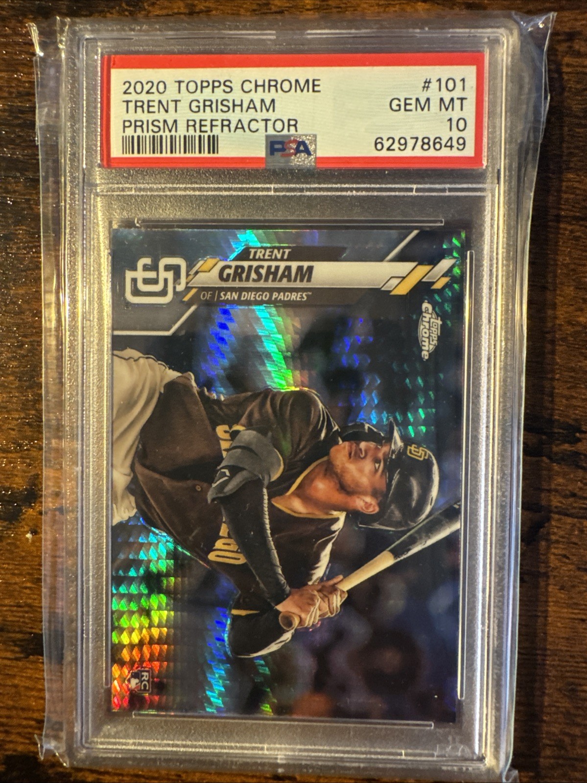 2020 Topps Chrome - Trent Grisham #101 Prism Refractor (RC)