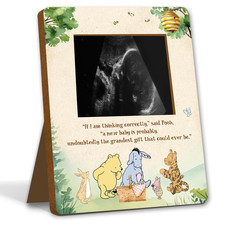 Winnie Pregnancy Milestone Keepsake  Ultrasound Picture Frame - Baby Shower Sig