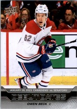 2023-24 Upper Deck Debut Dates #DD14 Owen Beck - HKY
