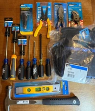 Ideal Tool Electrical Lineman: Pliers Drivers Knife Pouch Level Strippers Hammer