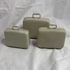 Vtg. Barbie Mattel Gray Samsonite Suitcases Luggage set of three 1960's
