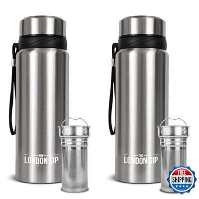 London Sip 25 oz Multi-Function Travel Mug Tumbler Tea Infuser Water Bottle Frui