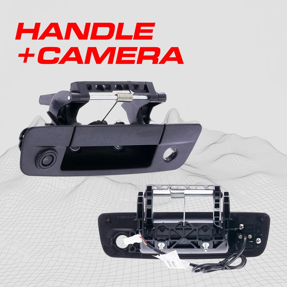 Handle with Backup Camera for Dodge Ram 09-17 | 170° Wide View - Image 2 of 4