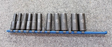 Adv Matco Tools Socket Set Deep Well 7-19mm 38 Drive Missing Sockets Preowned