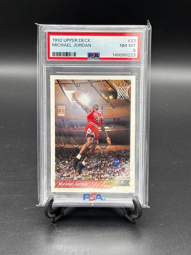 1992-93 Upper Deck #23 Michael Jordan BULLS HOF PSA 8 MINT