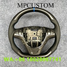 Blue Stripe Carbon Fiber Steering Wheel Fit For Hyundai Genesis Coupe 2009-2016 Blue Stripe Carbon Fiber Steering Wheel Fit For Hyundai Genesis Coupe 2009-2016