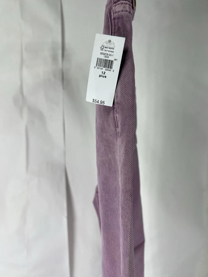 NWT GAP Kids Size 12 Baggy Wide Leg Adjustable Waist Denim Jeans Plus - Image 2 of 4