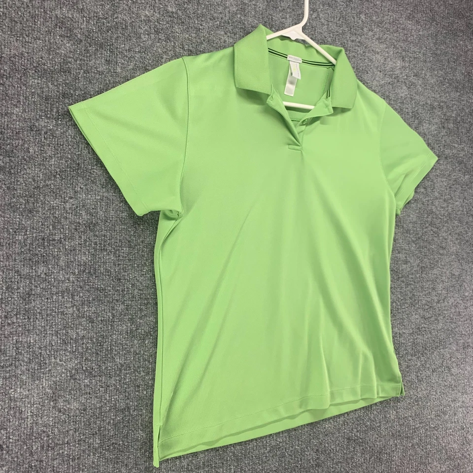 Camisa Polo Page Tuttle Para Mujer Verde Mediana Golf Rendimiento Genial Swing Deportes Foto 2 de 4