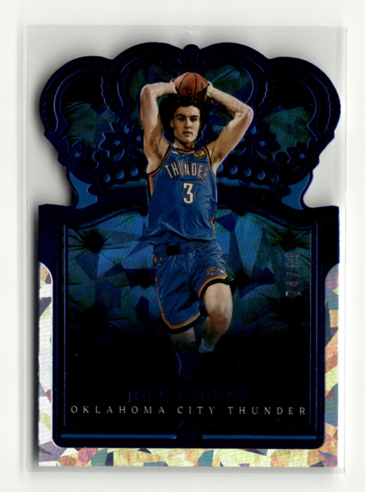 Josh Giddey 2021-22 Panini Crown Royale RC Blue Crystal 24/99 [jm32