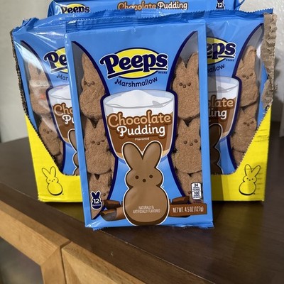 Chocolate Pudding Peeps- 2 Boxes- 24 Peeps Total - Easter Limited Edition