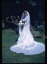 Pretty Woman Wedding Bride 35mm Slide 1950s