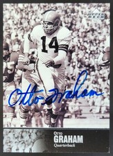 1997 Upper Deck Legends Otto Graham Auto #AL-34 Cleveland Browns RI