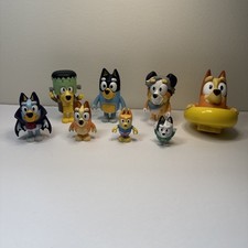 Bluey and Friends Family Figures Lot Of 8 Assorted Figures