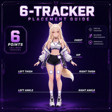 SlimeVR Compatible Full Body Tracking FBT VRCHAT VR 6 Trackers LSM6DSV Vive